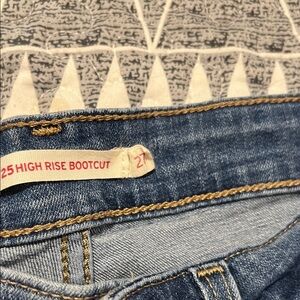 High Rise Bootcut Blue Jeans